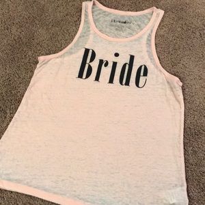 Bride tank top
